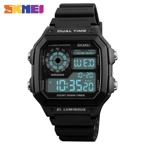 Skmei 1299 Black Watch For Men Upgraded - Image 4