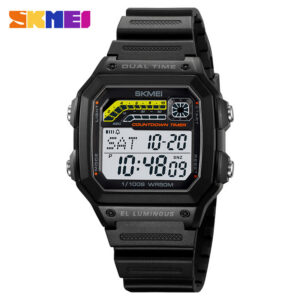 Skmei 2307 Black Silicon Belt Watch For Men