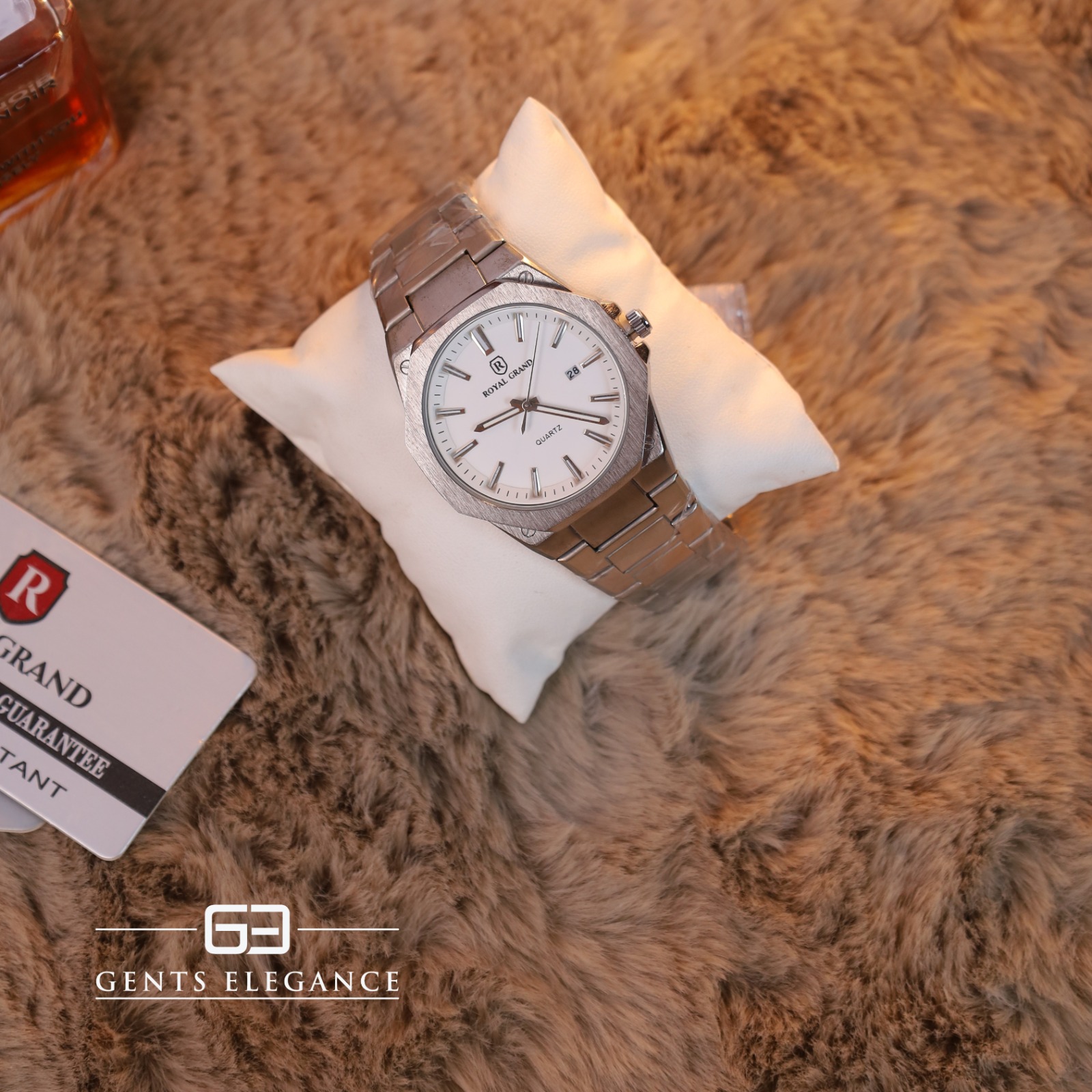 Royal Grand 5546 Silver White Watch For Men - Image 2