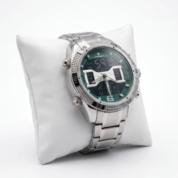 Poedagar 103 Men's Watch- Silver Green Upgraded - Image 2
