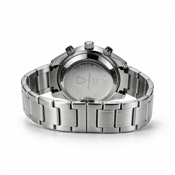 Poedagar 103 Men's Watch- Silver Green Upgraded - Image 4