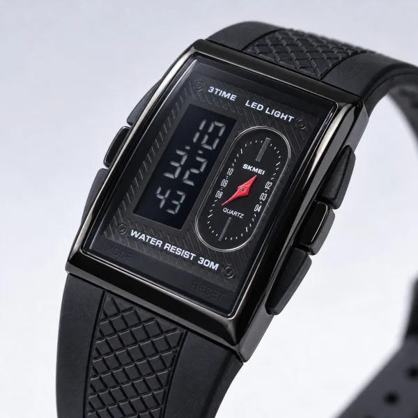 Skmei 2213 Latest Sports Watch-Black Upgrade - Image 3